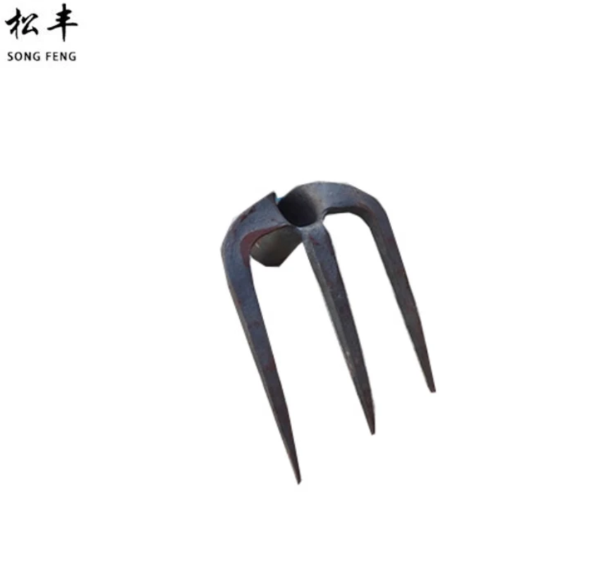 松丰 菜园果园农用铁耙三齿耙 5cm 把