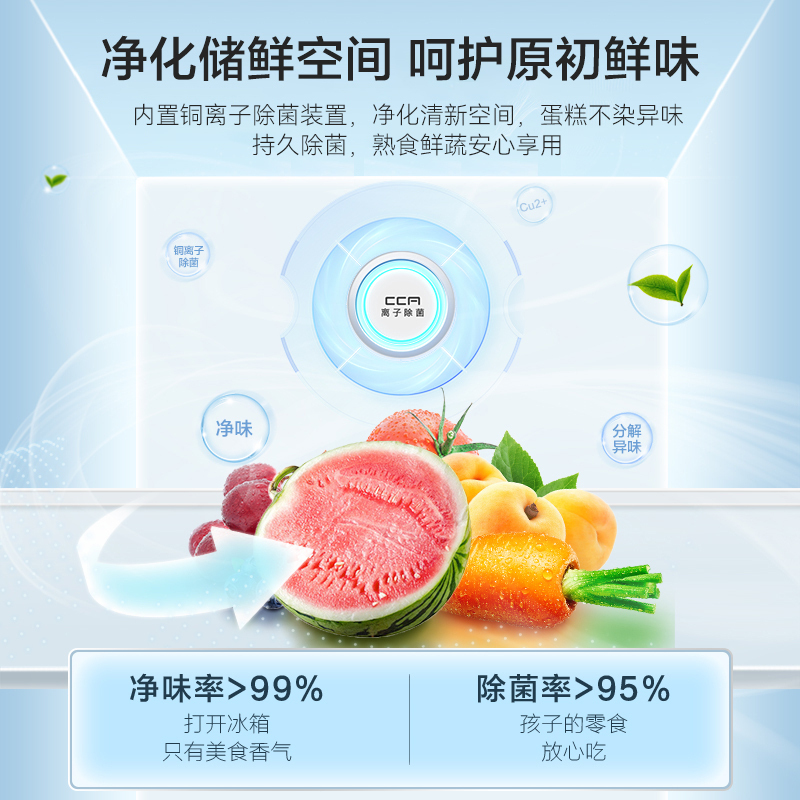 容声(Ronshen)532升对开门 双门家用电冰箱 深冷储鲜纤薄嵌入 长效除菌净味BCD-532WD11HP