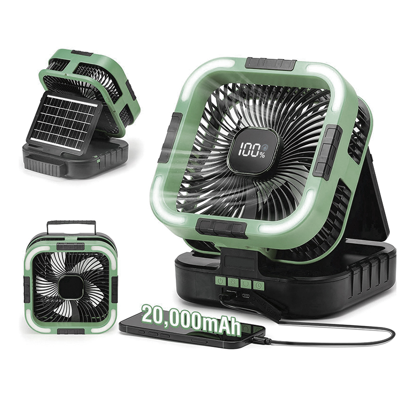 惠葵思 HKS-GWBE-0023 室外太阳能风扇(计价单位:台) 绿色高清大图