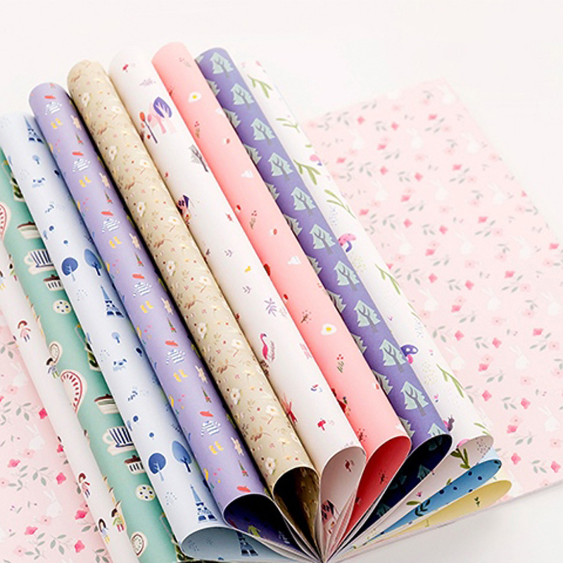 24张包书皮防水书本包书膜小清新学生diy手工礼物包装纸白色款