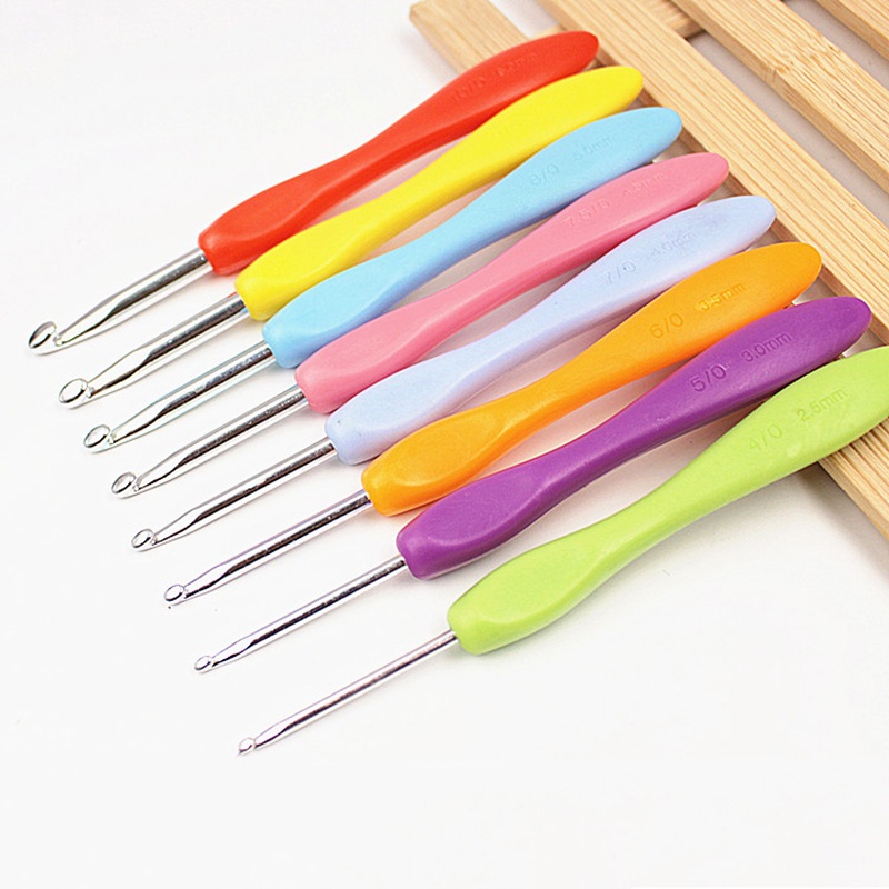 钩针工具套装麻花针记号扣带收纳包铝勾针80cm长环形针