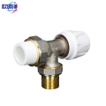 暖气片温控调节阀专用角式黄铜PPR单向二通阀 角式PPR20X15 个