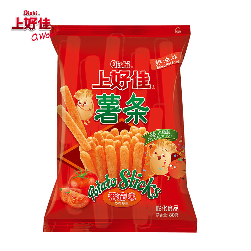 上好佳 非油炸 番茄味薯条 90g/袋