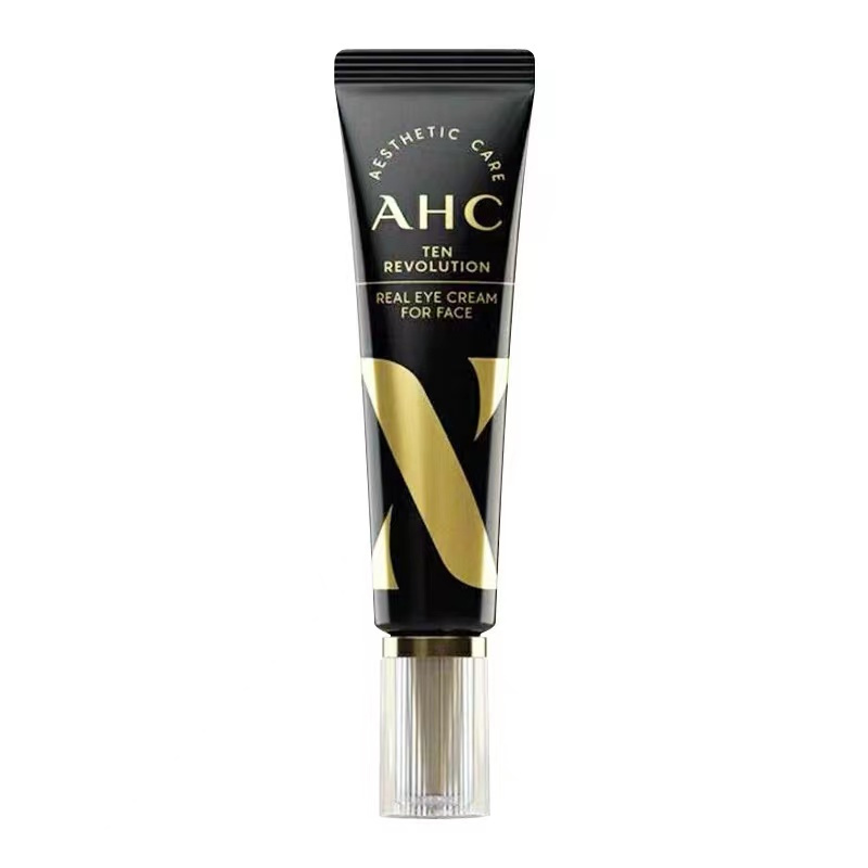 AHC眼霜去淡化黑眼圈眼袋鱼尾纹眼细纹女 第10代新款玻尿酸眼霜紧致补水修复水润30ml