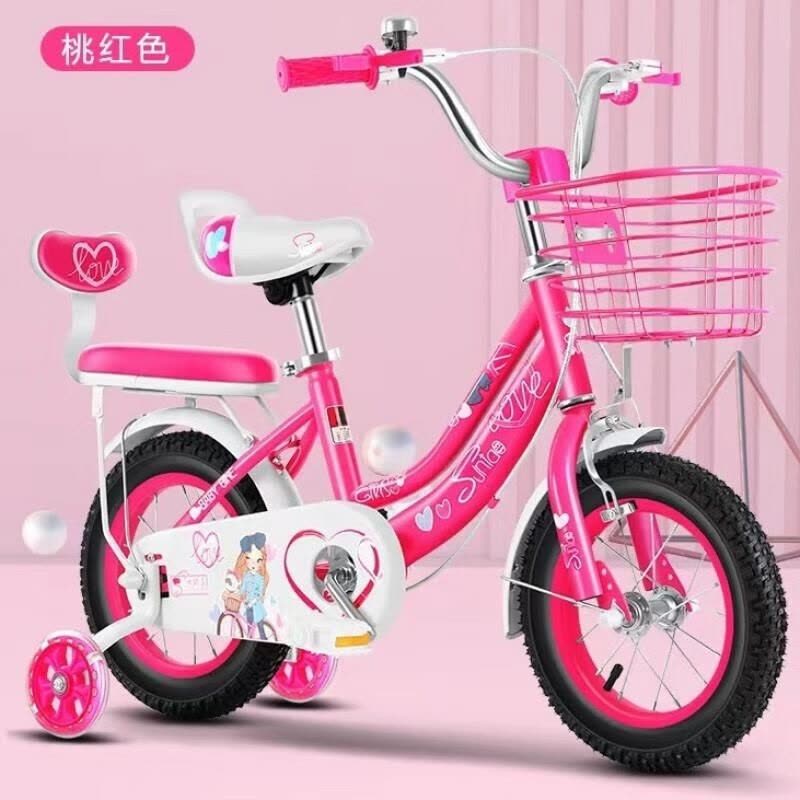 儿童3岁自行车男女童单车辅助轮脚踏车公主款学生用车12 14 16 18寸图片