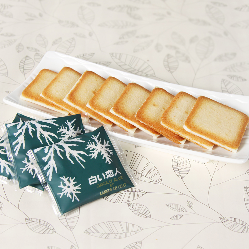 日本进口零食北海道白色恋人巧克力饼干27枚