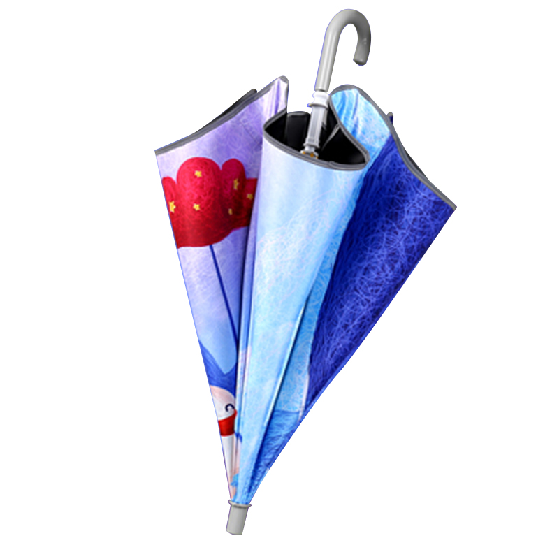 手动】钢骨玻纤伞架 加厚黑胶伞布 塑胶手柄YF-T2021001 晴雨两用伞