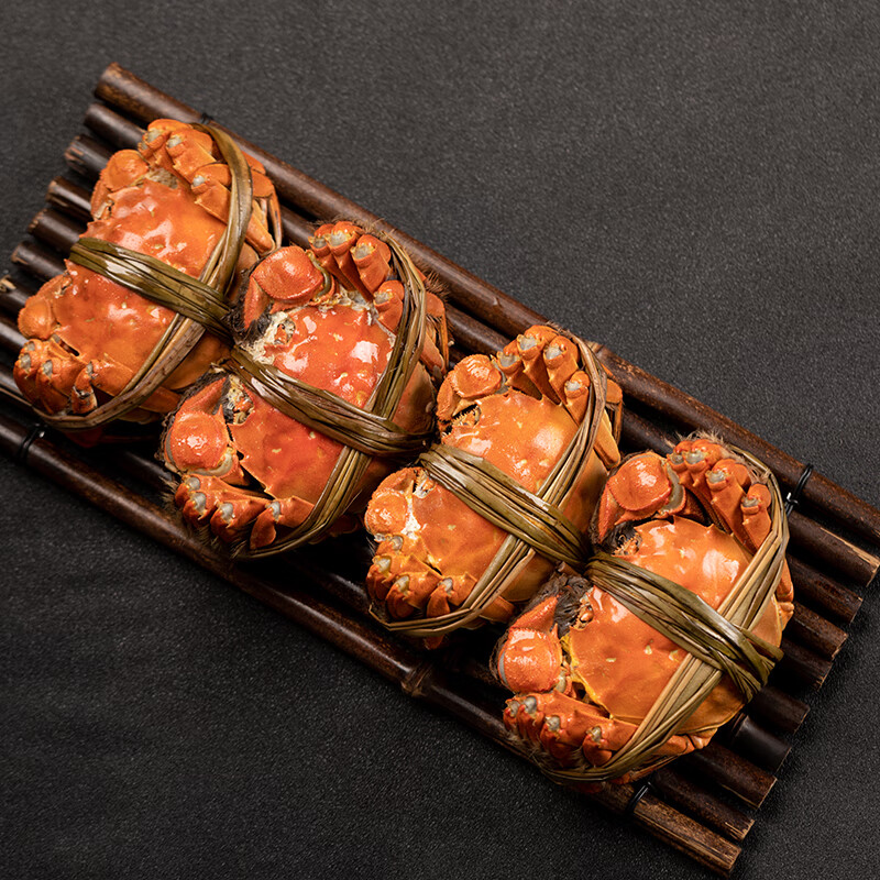 蟹太太大闸蟹精选螃蟹红金版礼盒装 1299型公4.5两 母3.0两 4对装高清大图