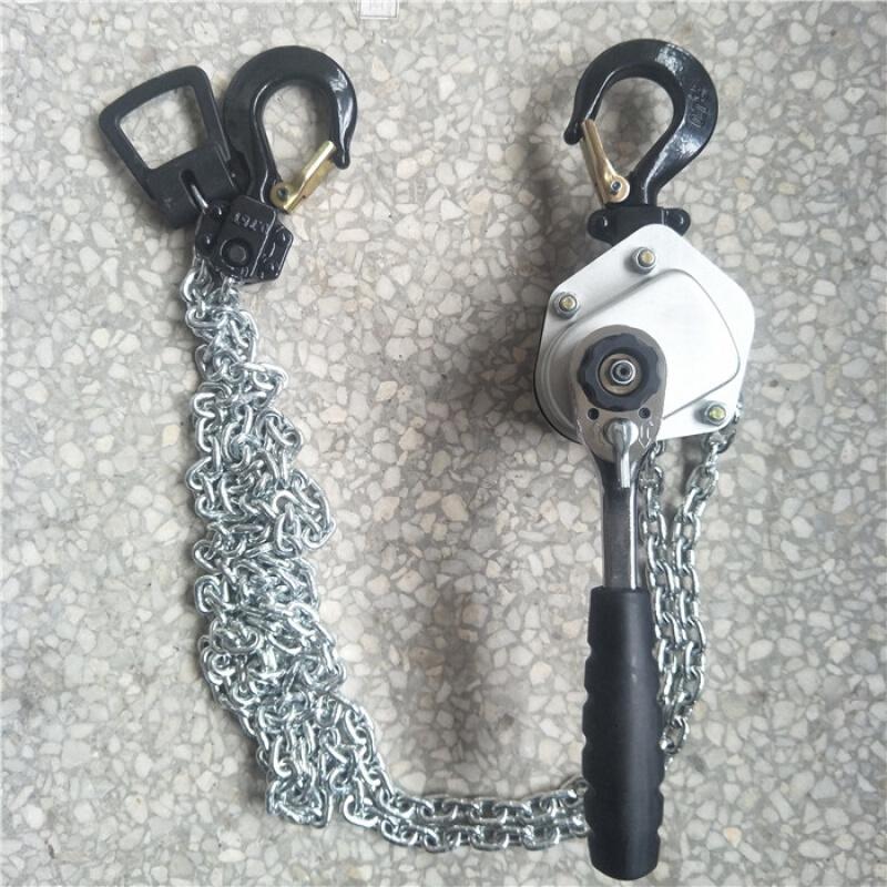BONJEAN铝合金迷你手扳葫芦便携式紧线器微型链条式手板葫芦电力工具 0.5*1.5米高清大图