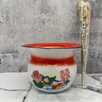 赔本处理搪瓷痰盂马桶坐便器卧室孕高脚儿童老人可移动掉瓷款特价 儿童白色红色掉瓷款高16厘米随机发货 无套餐