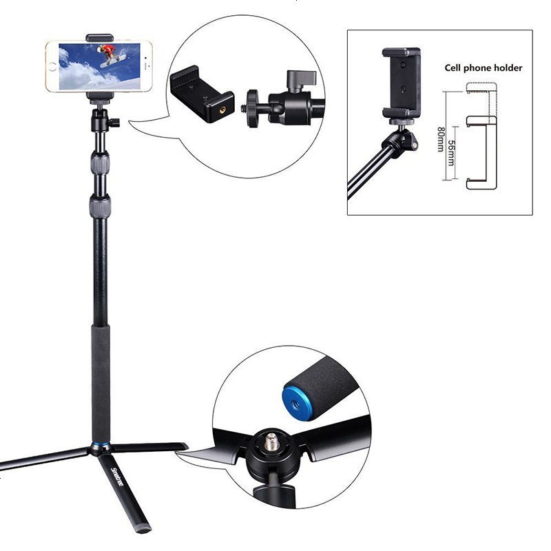 Gopro Hero5自拍杆三脚架支架配件手机自拍杆相机三脚架支架