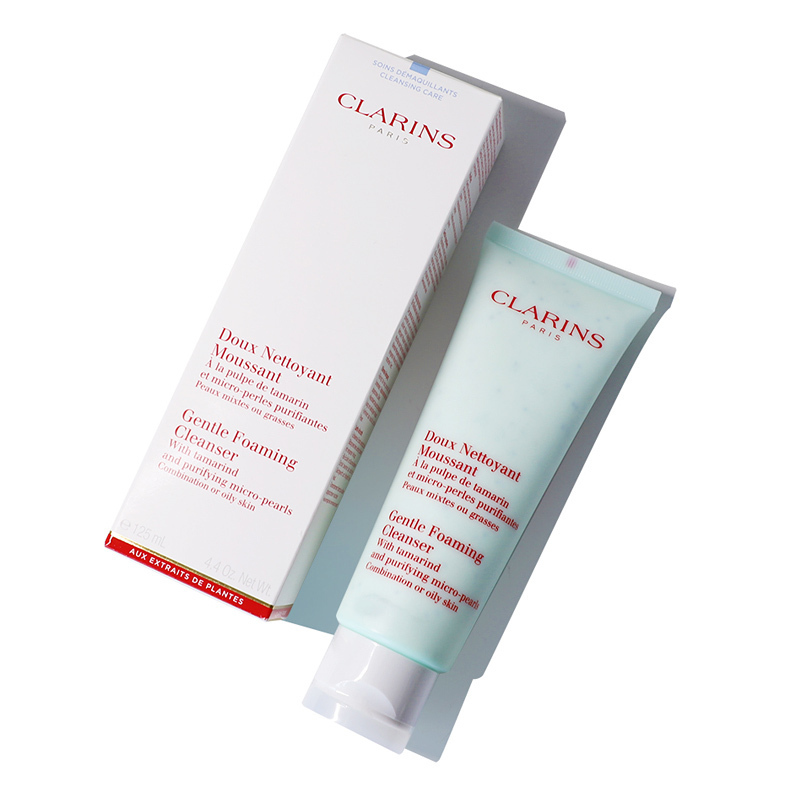 CLARINS娇韵诗平衡泡沫洁面霜洗面奶125ml 绿管洁面乳 适合油性肌肤 孕妇深层清洁