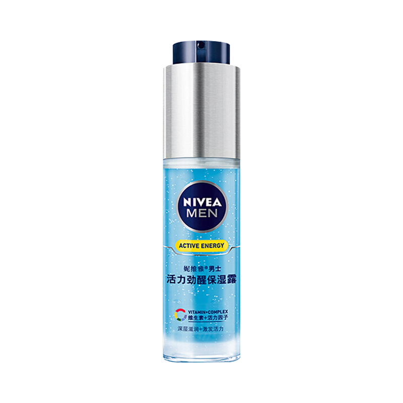 妮维雅(NIVEA)男士活力劲醒保湿露50g (乳液 面霜 护肤化妆品）保湿补水 凝露啫喱