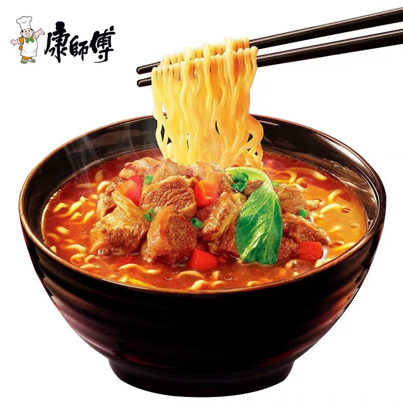 老坛酸莱牛肉面(红油)袋面120g