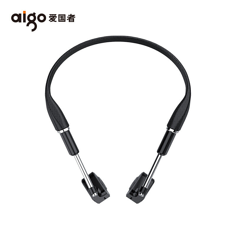 爱国者(aigo) G06 骨传导运动蓝牙耳机无线挂耳式骨传导耳机 黑色 骨传导蓝牙耳机G06-黑色