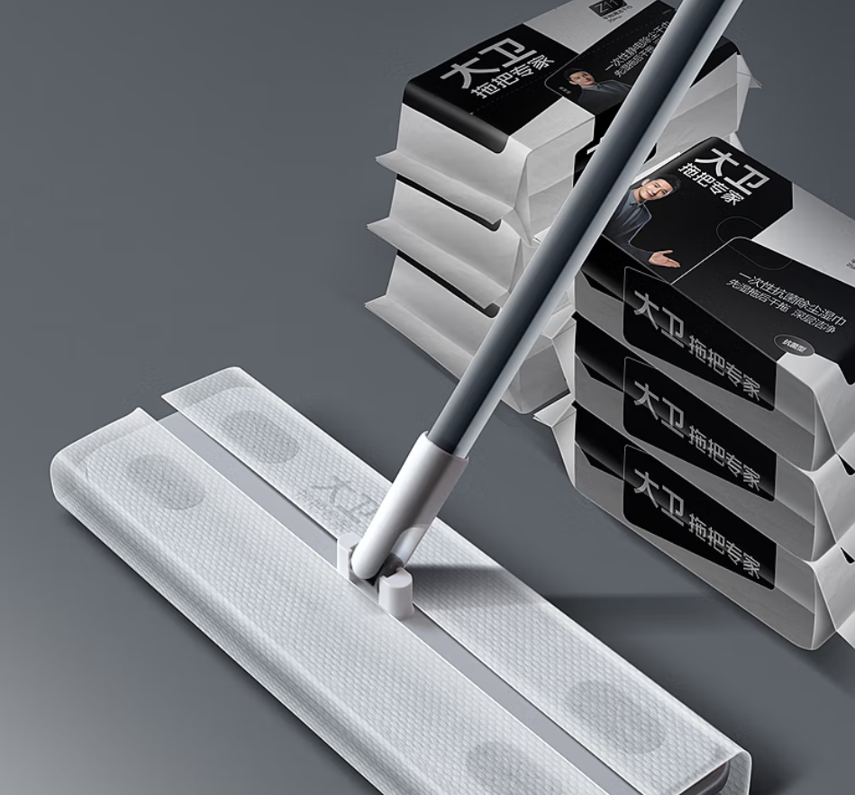 大卫国产旋转强力拖把塑料材质客厅清洁神器高效去污设计