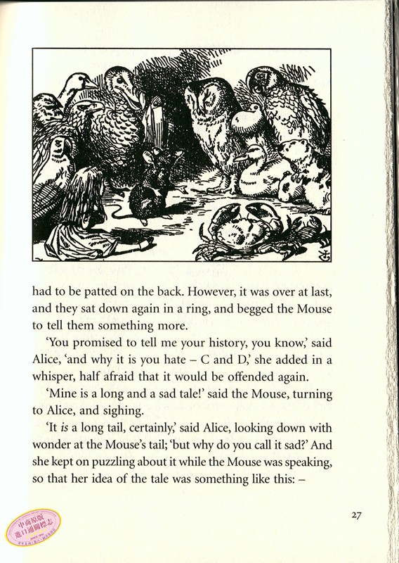 [正版] 爱丽丝梦游仙境 英文原版 Alice’s Adventures in Wonderland 经典儿童文学高清大图