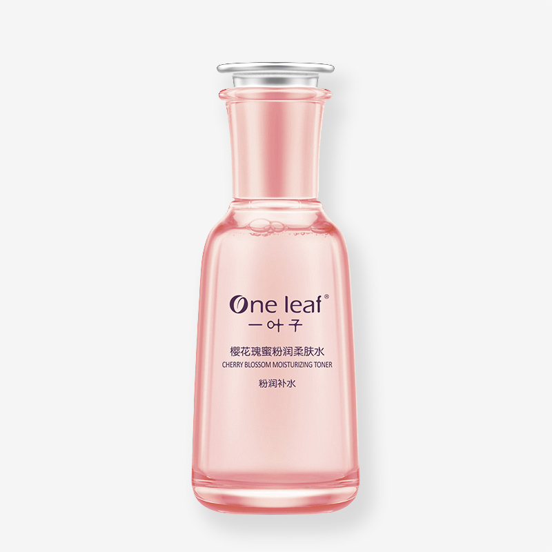 一叶子樱花瑰蜜粉润柔肤水100ml 滋润肌肤改善暗沉提亮肤色细致毛孔面膜补水保湿护肤品