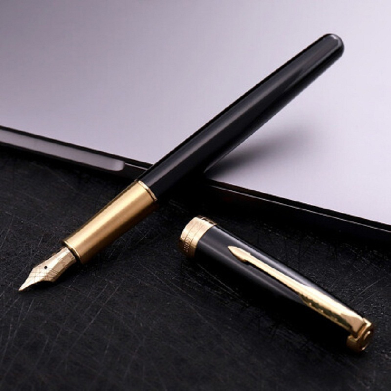 派克(PARKER) 2015卓尔纯黑丽雅金夹墨水笔 钢笔