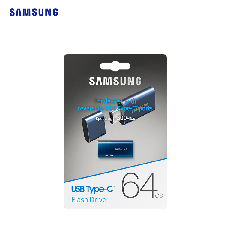 三星(SAMSUNG)64GB Type-C U盘usb3.2高速手机车载笔记本电脑优盘 读速至高300MB/s