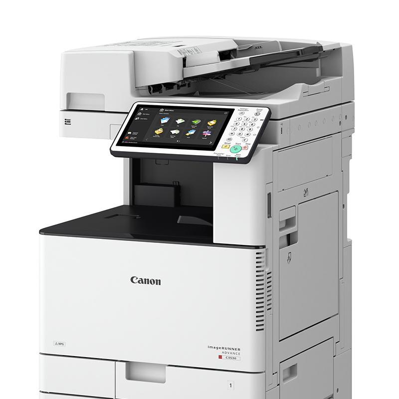 佳能（Canon）iR-ADVC3525 A3彩色数码复印机（复印/打印/扫描/发送/双面同步扫描输稿器/标配工作台）+ 鞍式装订处理器 钛白色