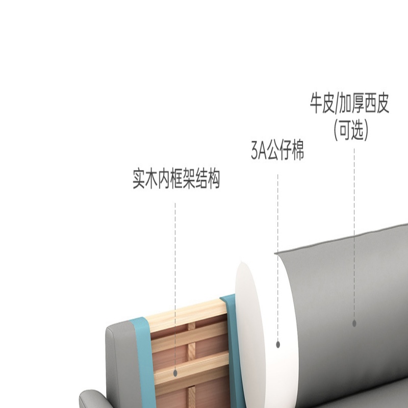伊洛源沙发双人位1500*880*850mm张高清大图