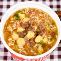 日清(NISSIN)合味道五香牛肉86g*12杯整箱 方便杯面速食泡面