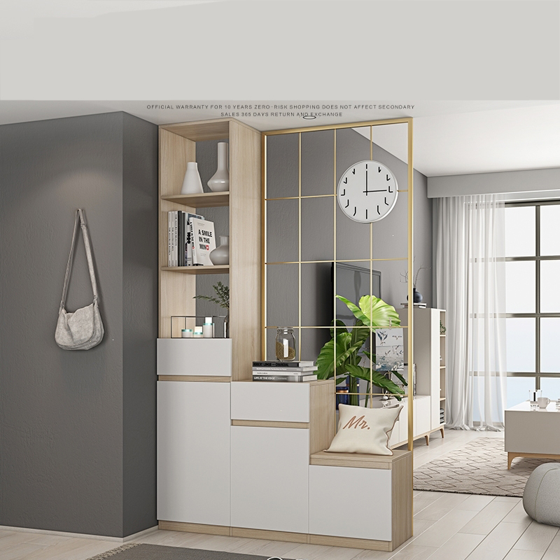 阿斯卡利简约北欧玄关柜轻奢隔断门厅客厅进门鞋柜屏风酒柜入门现代间