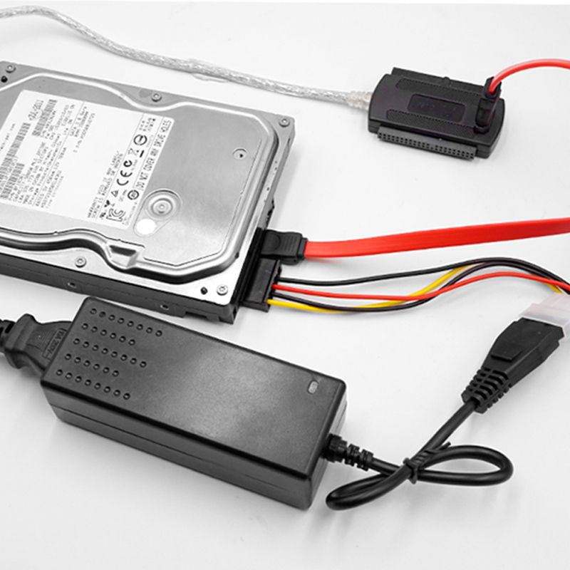 ide转sata转usb3.0机械硬盘读取器ide转usb笔记本台式机电脑外接易驱线转换线老式串口接口并口连接数据线