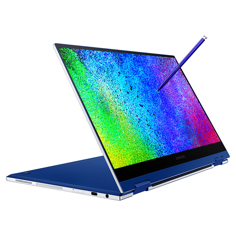 三星(SAMSUNG)Galaxy Book Flex 13.3英寸二合一轻薄笔记本(十代i7 16G 1T SSD)蓝高清大图