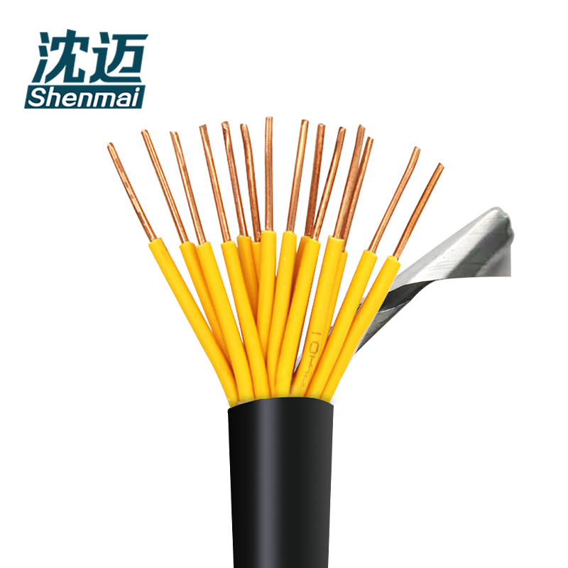 沈迈 铜芯铠装电缆 ZR-KVV22-450/750V-14*1.5平方 /米高清大图