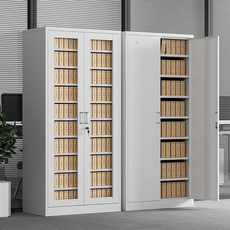 品乐涤文件柜铁皮柜储物柜凭证柜资料柜中二斗文件柜经济款