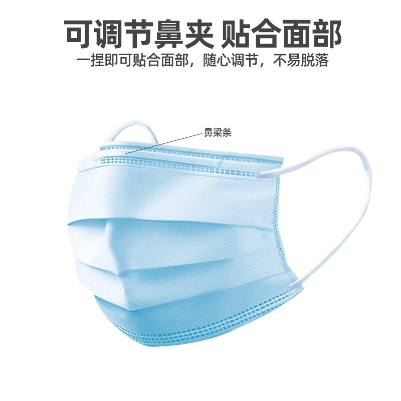 奥美医疗一次性医用口罩七彩单片独立包装三层 彩色口罩 宽松耳带 舒适内里 轻薄透气