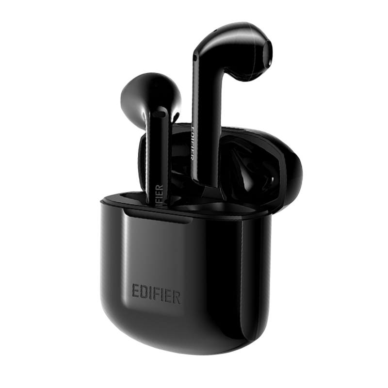 EDIFIER/漫步者LolliPods2022真无线蓝牙耳机半入耳式音乐运动游戏通话降噪适用于苹果华为小米新款黑色
