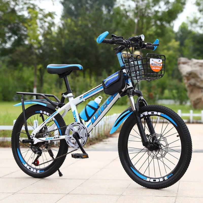 儿童山地车男女中小学生碟刹变速18速高清大图