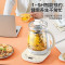 美的(Midea)养生壶玻璃烧水壶 花茶煮茶器 办公室电水壶 1.5L大容量恒温保温壶 配茶漏 极地白YSNC1501