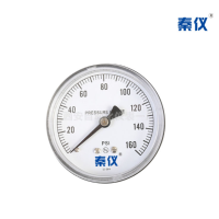 秦仪(QiNYi) 普通压力表YN2100(带校验)径向、0~10MPa、Ф100、M20×1.5氮气