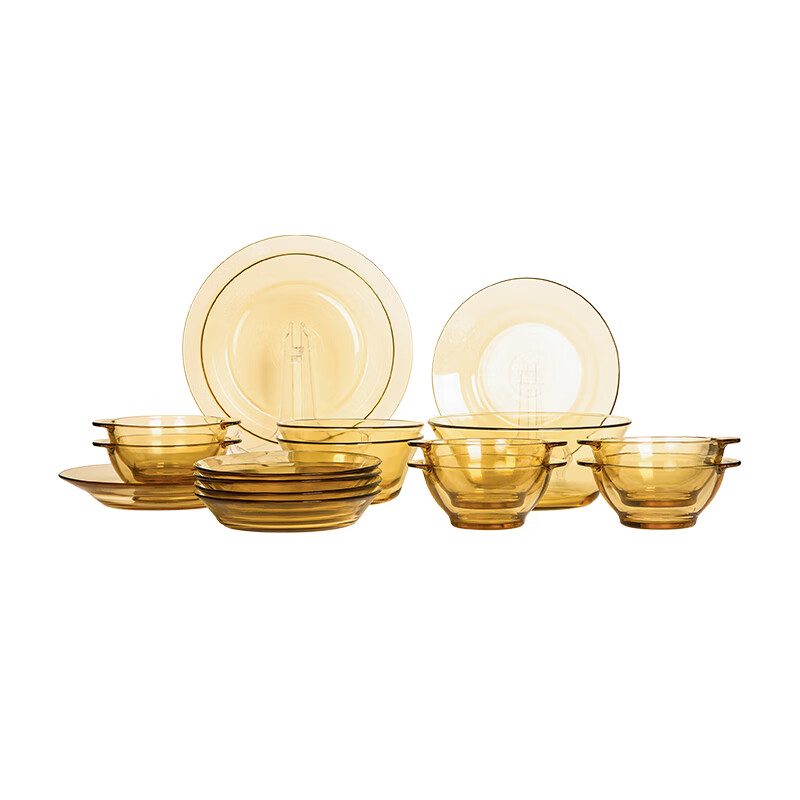 Pyrex PX-SY16A/HP 餐具Shiny晶耀系列玻璃餐具 16a件组 16件套