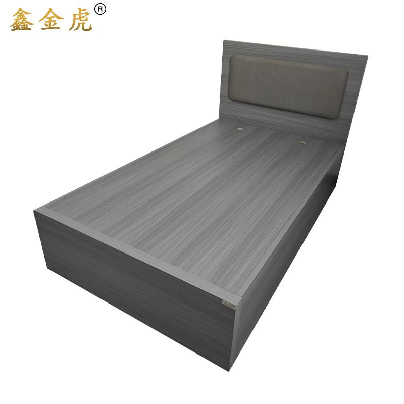 鑫金虎 现代简约板式床单人床 1200*2000*400mm/张高清大图