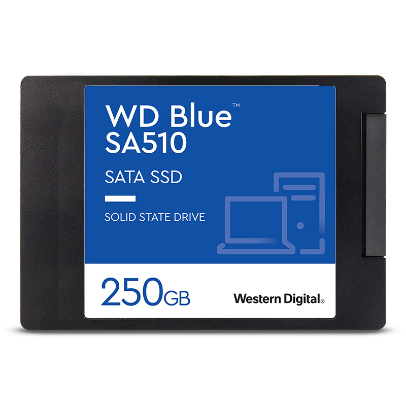 西部数据250GB SSD固态硬盘 SA510 SATA 蓝色 3D技术 高速读写