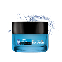 欧莱雅（L'OREAL）男士水能保湿润肤霜保湿补水乳液滋润肤露护脸面霜抹搽擦脸油男生脸部秋冬季护肤品 水能保湿强润霜