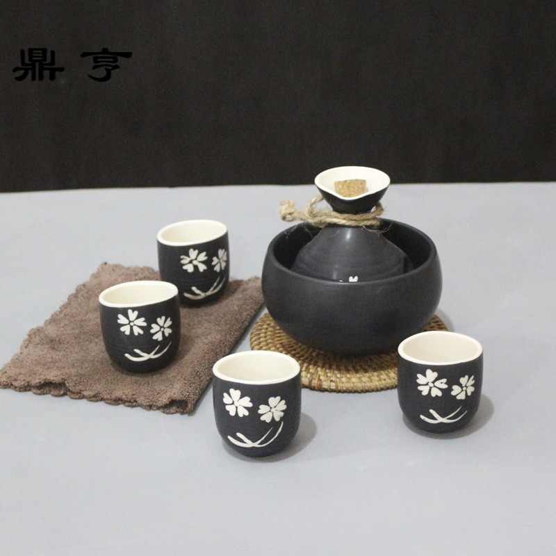 鼎亨[天天特价]日式酒具套装中式温酒器陶瓷分酒器酒壶酒杯清酒