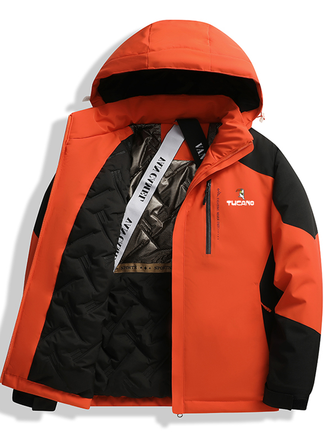 啄木鸟冲锋衣棉服外套男士秋冬季宽松加绒加厚棉衣服保暖夹克棉袄高清大图