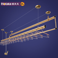 好太太(Hotata) GW-6601D 手摇式晾衣架 升降晾衣架阳台 加厚双杆式三杆 自动晾衣晒架