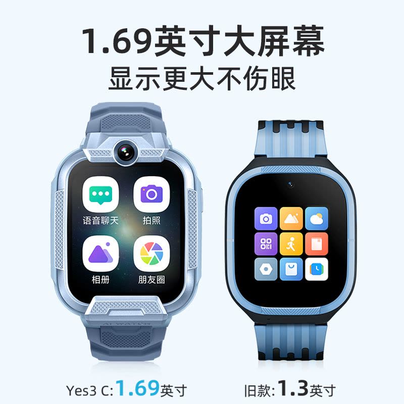 [新品首发]小寻电话手表Yes3C儿童微信版智能定位200万像素小学生视频多功能男孩女孩小孩子米兔天才款图片