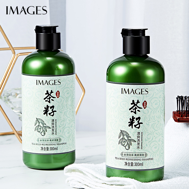 [2瓶装]形象美茶籽清爽洗发水300ml 清爽润发柔顺洗发露高清大图