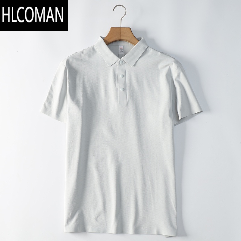 HLCOMAN大 迪系尾料速干T恤男士激光打孔压胶短袖衫