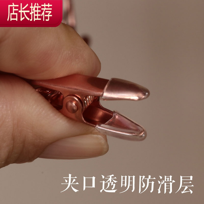 内衣衣架服装店家用文胸内裤夹子金属不锈钢衣架内衣展示架JING PING