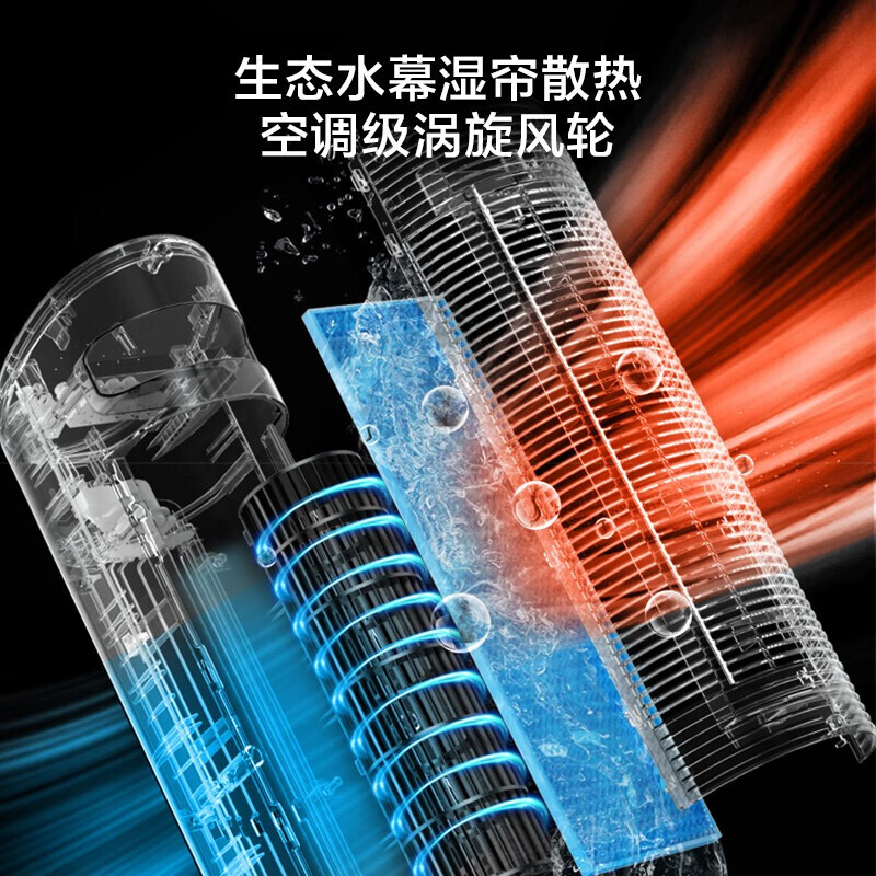 美的(Midea)冷风扇空调扇家用卧室独立香薰大水箱冰晶水冷立式落地扇办公室除尘降温大风量塔扇 AAF10MA高清大图