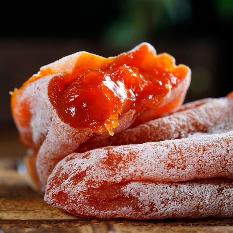 柿柿红富平柿饼好柿连连礼盒1000g*1盒流心霜降吊柿饼子农家自制富平柿饼官方正品高清大图